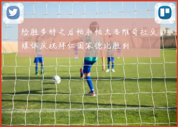 险胜多特之后帕和帕夫洛维奇社交媒体庆祝拜仁国家德比胜利